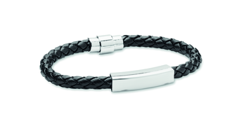 Bracelet tressé en simili cuir