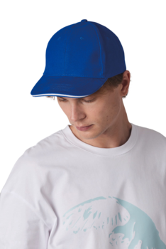 Casquette Baseball avec sandwich - 6 panneaux en coton