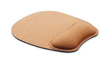 Tapis de souris ergonomique en liège avec support poignet