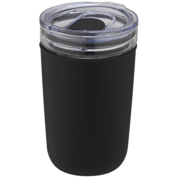 Gobelet 420 ml en verre borosilicate avec paroi extérieure en plastique recyclé
