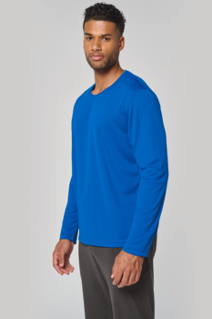 T-shirt de sport manches longues PA443 en polyester - Homme