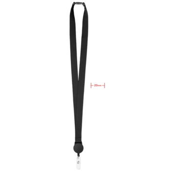 Lanyard polyester avec badge extensible