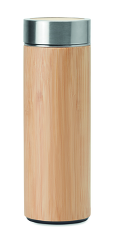 Double paroi inox bambou 400 ml gourde