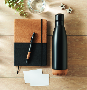 Coffret cadeau 3 pièces bouteille isotherme carnet A5 stylo