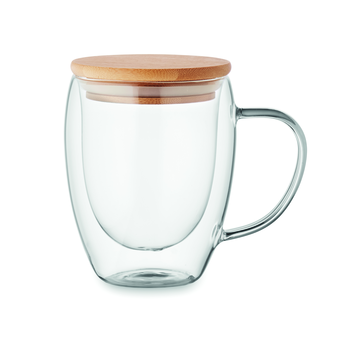 Mug en verre borosilicate double paroi 250 ml