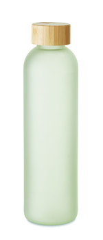 Bouteille en verre 650 ml avec couvercle bambou