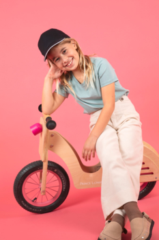 Casquette enfant avec sandwich contrasté - 5 panneaux en coton