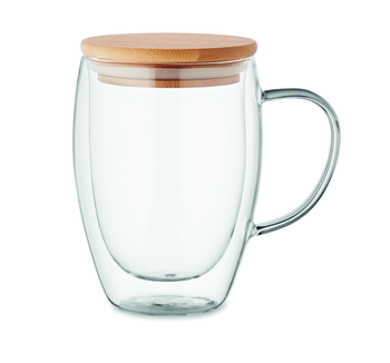 Mug en verre borosilicate double paroi 350 ml