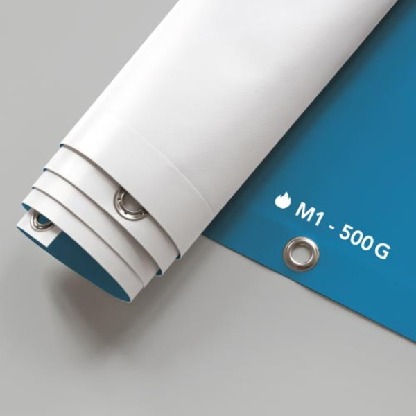 Bannière Publicitaire Personnalisée Extérieure - Impression HD Sur PVC 500g/m², œillets, Design Sur Mesure