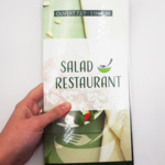 menu plastifié