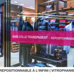 adhésif sans colle repositionnable