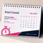 calendrier chevalet de bureau
