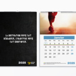 calendrier mural personnalisable