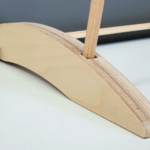 Pied roll up en bois