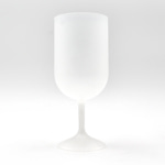 Verre à vin transparent