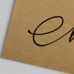 Carte de visite papier kraft