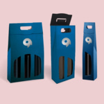 Porte-Bouteille 75cl avec fenêtres personnalisé