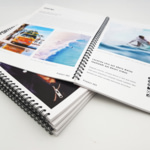 brochure à spirale
