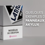 Exemples de panneaux akylux de clients printoclock