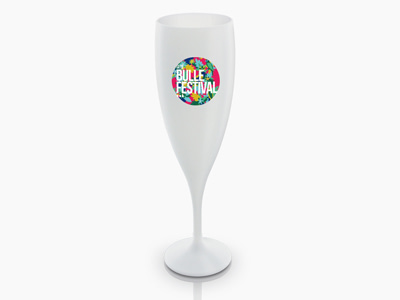 Coupe de champagne personnalisée quadrichromie