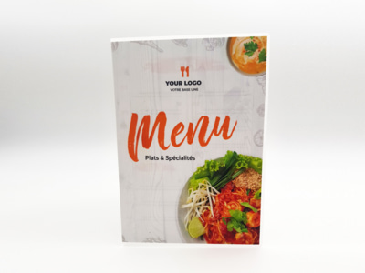 impression menu restaurant plastifié