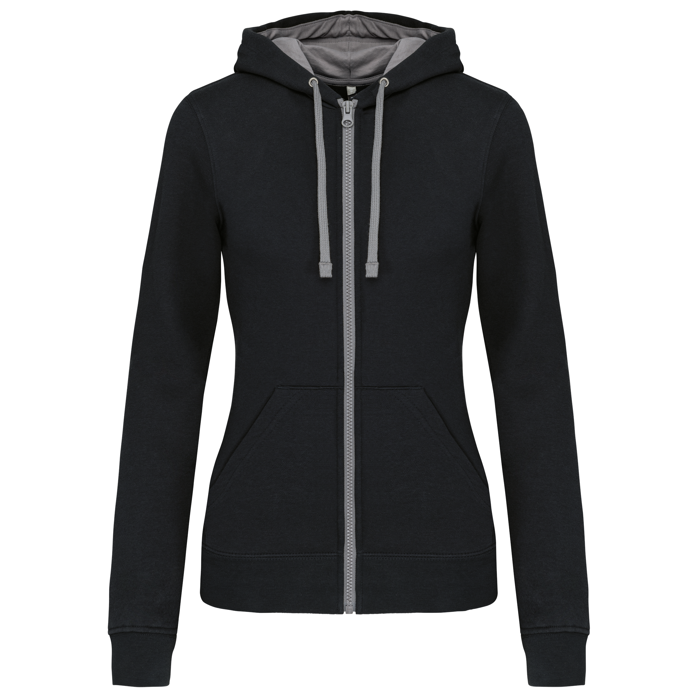 Sweat-shirt zippé K467 en polycoton - Femme