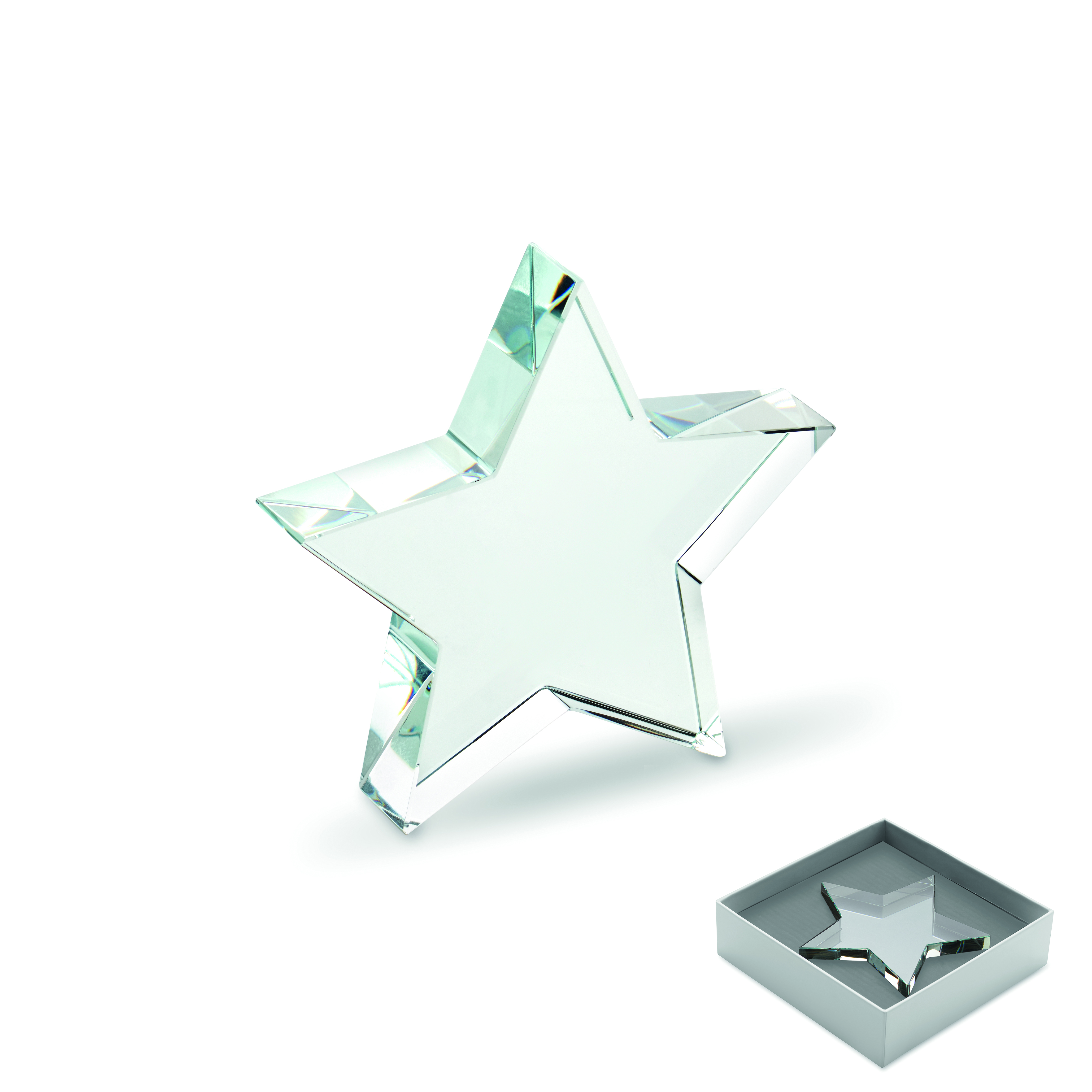 Trophée en verre étoile