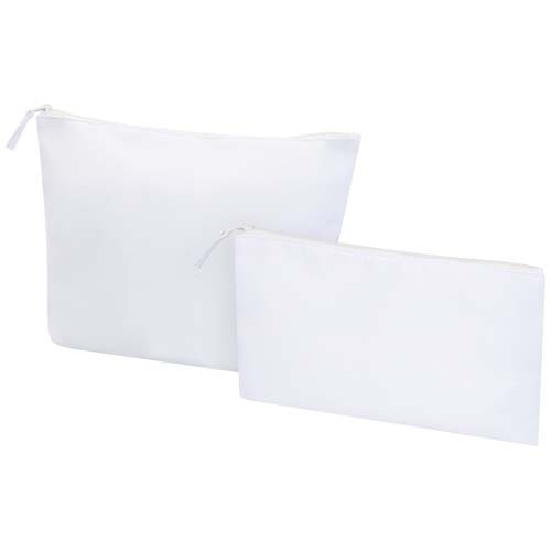 Set trousses de toilette recyclées personnalisable