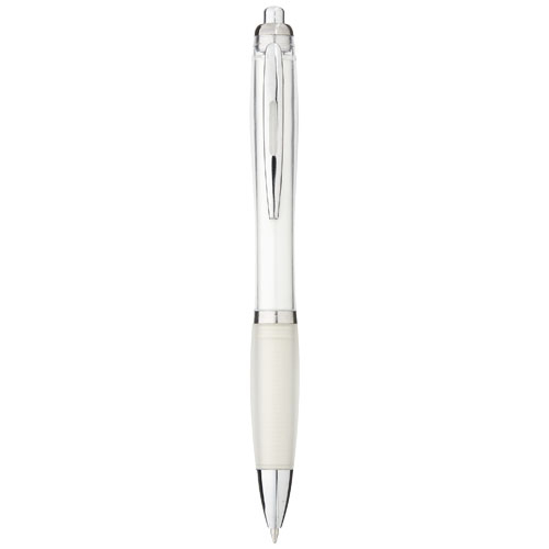 Stylo bille avec corps et grip colorés Nash (encre bleue)