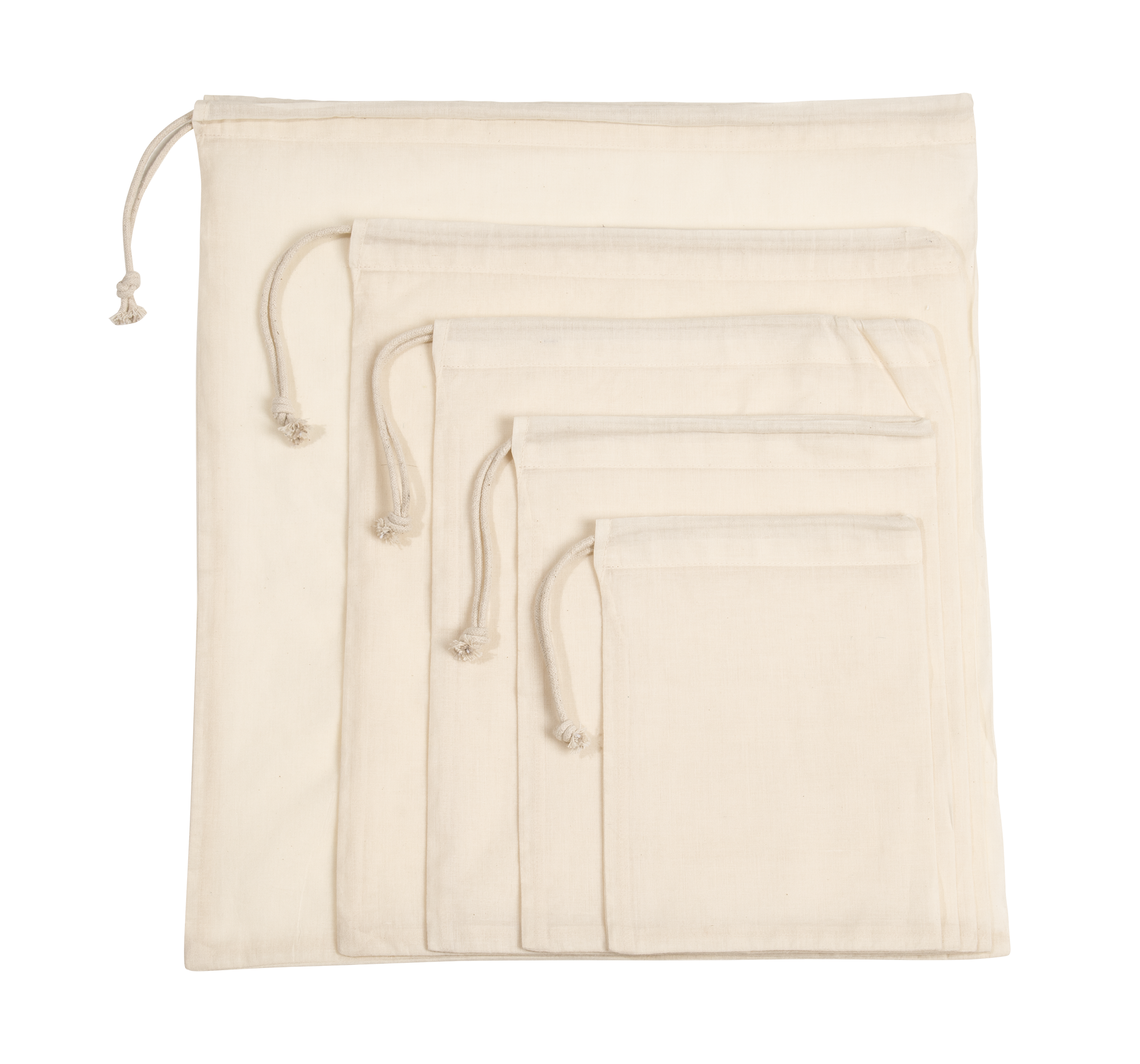 Sac à cordon coulissant en coton biologique