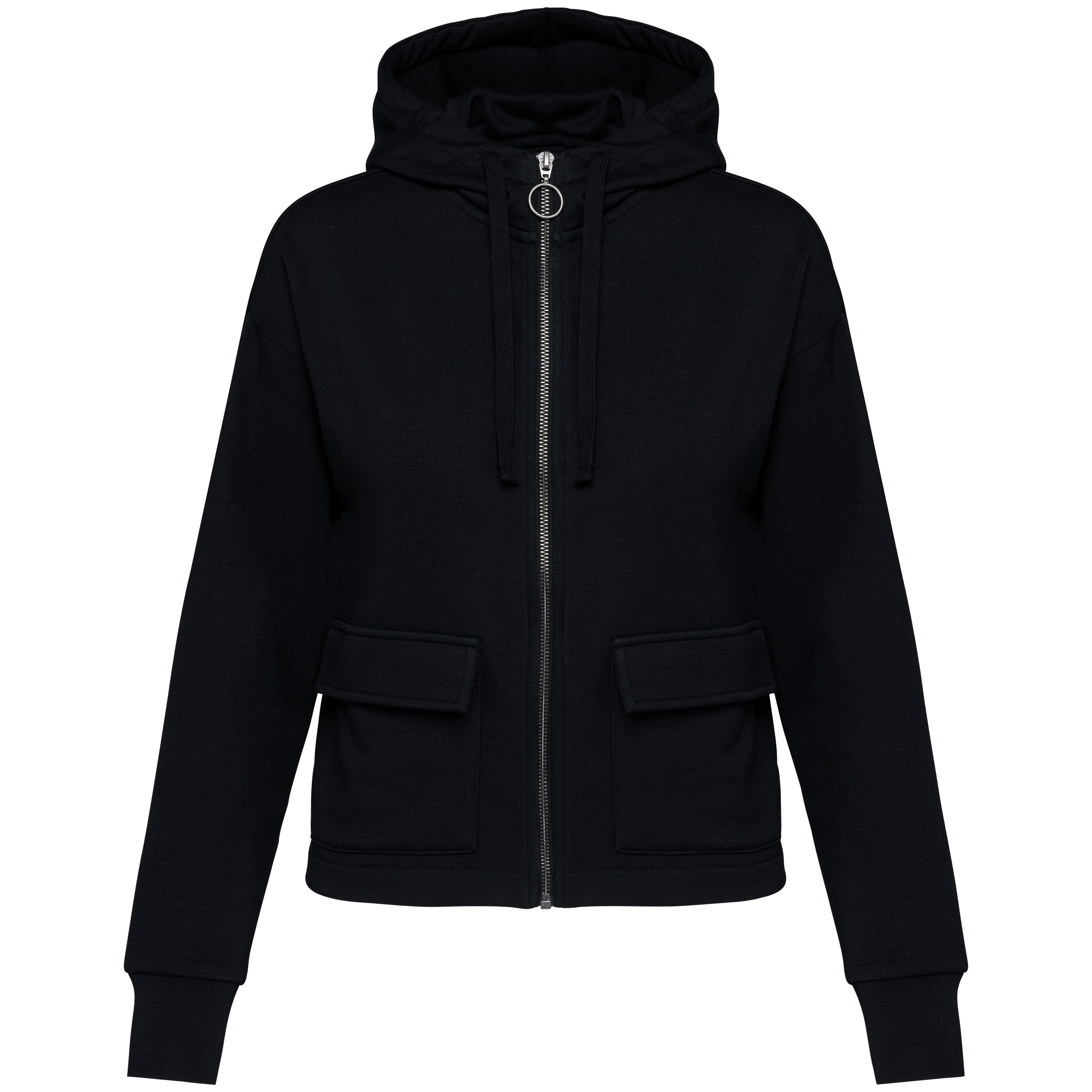 Sweat-shirt zippé NS409 en coton bio - Femme