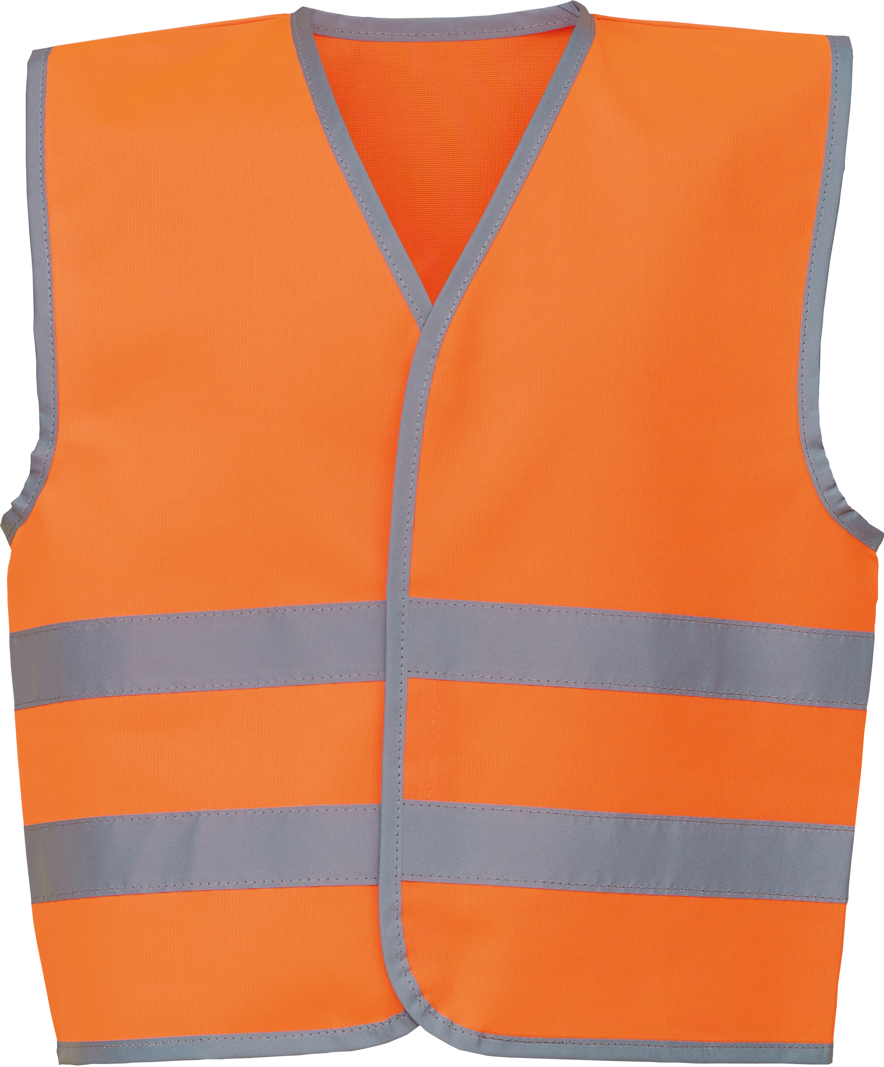 Gilet avec bordures et bandes réfléchissantes en polyester
