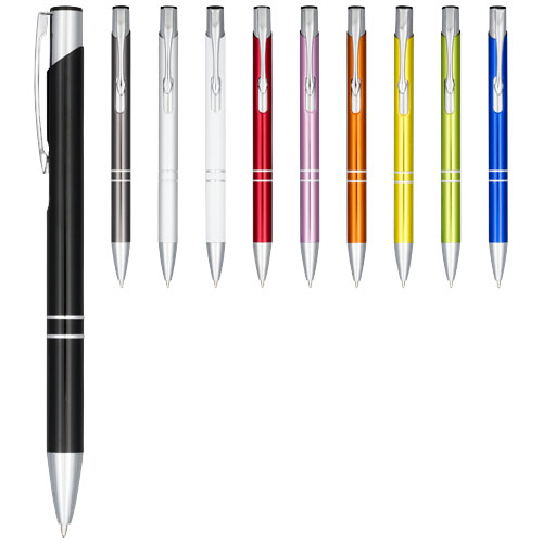 Stylo bille rétractable en aluminium anodisé Moneta