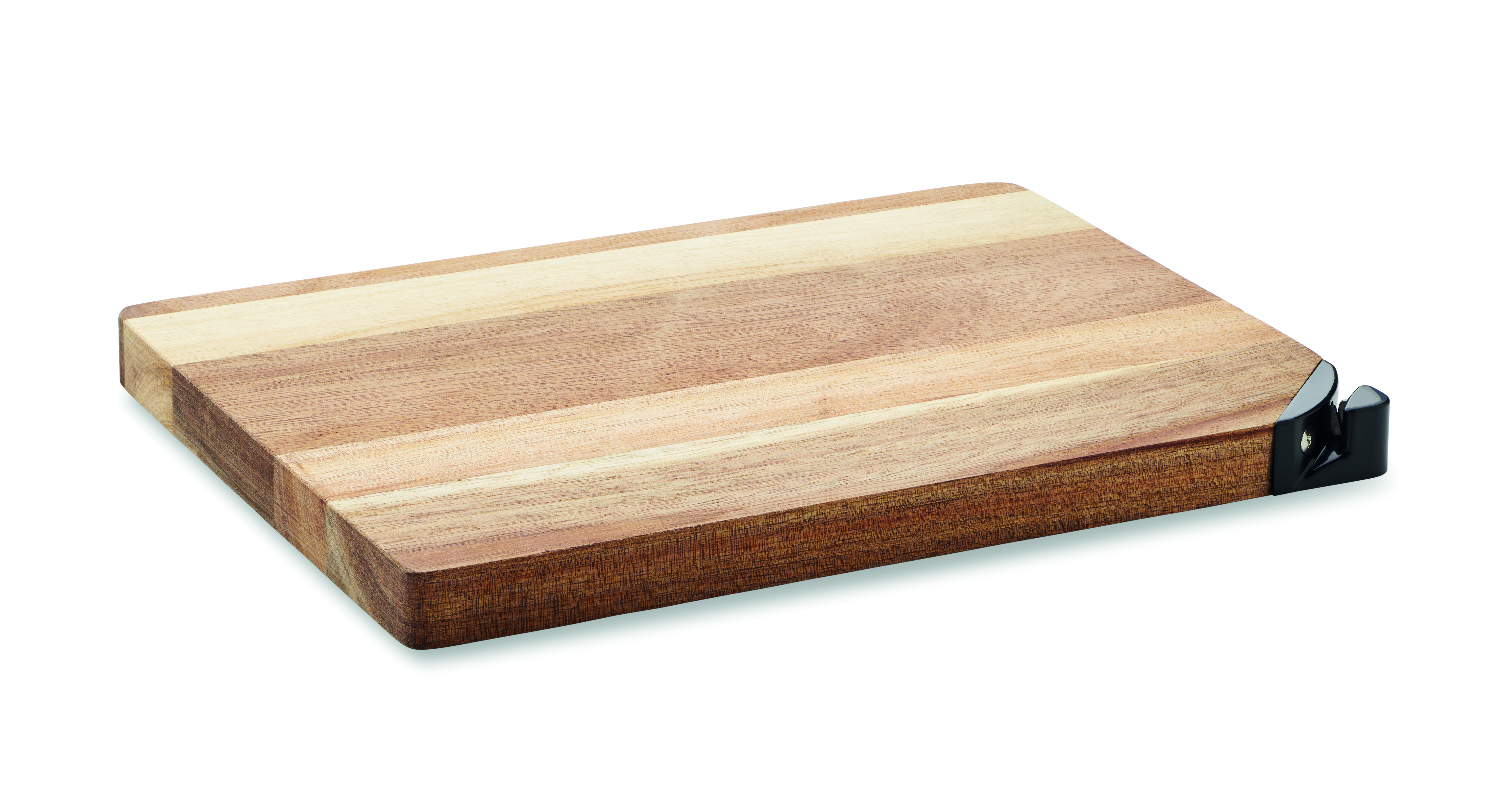 Planche à découper en bois d'acacia avec aiguiseur