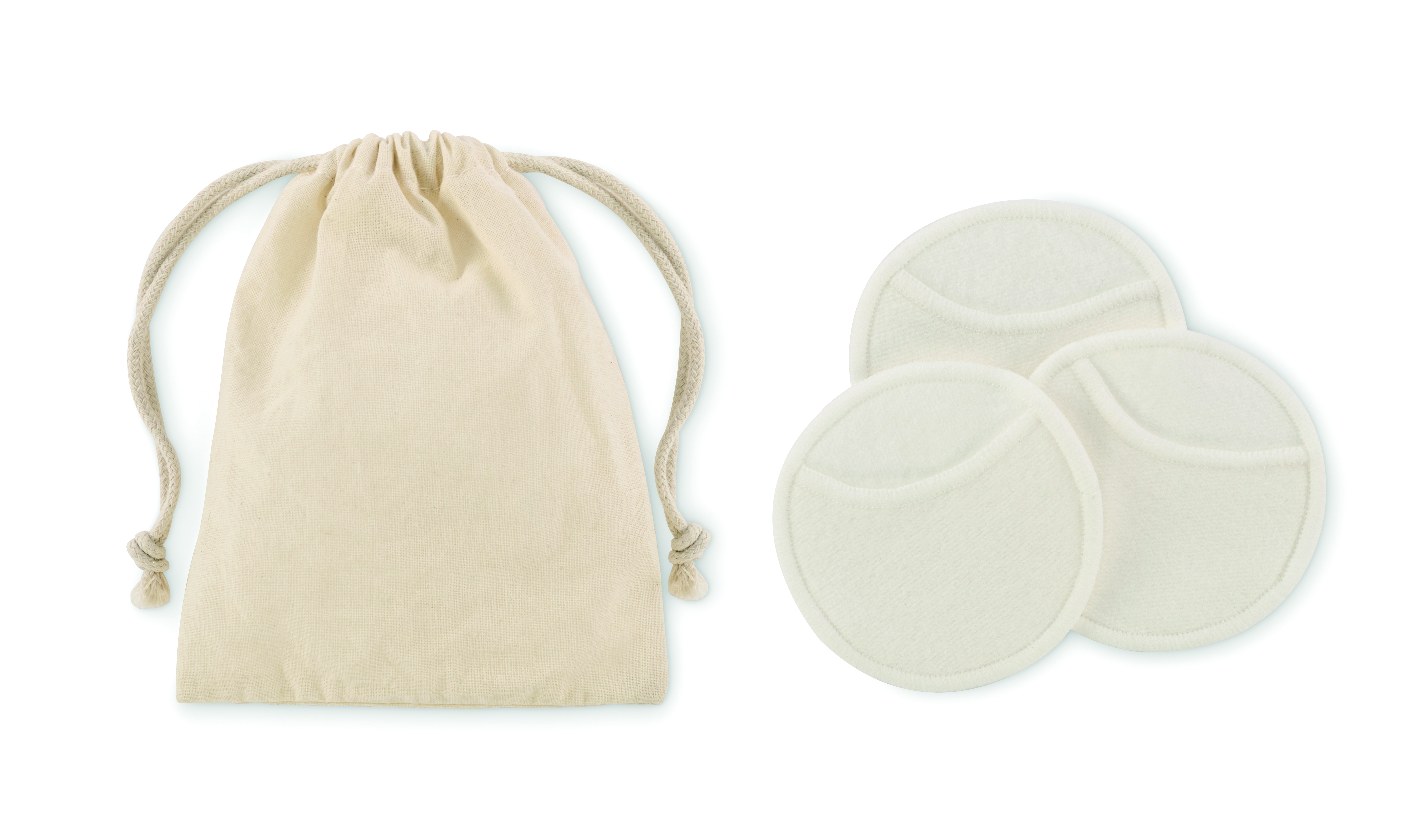 Patchs nettoyants réutilisables lavables visage bambou coton
