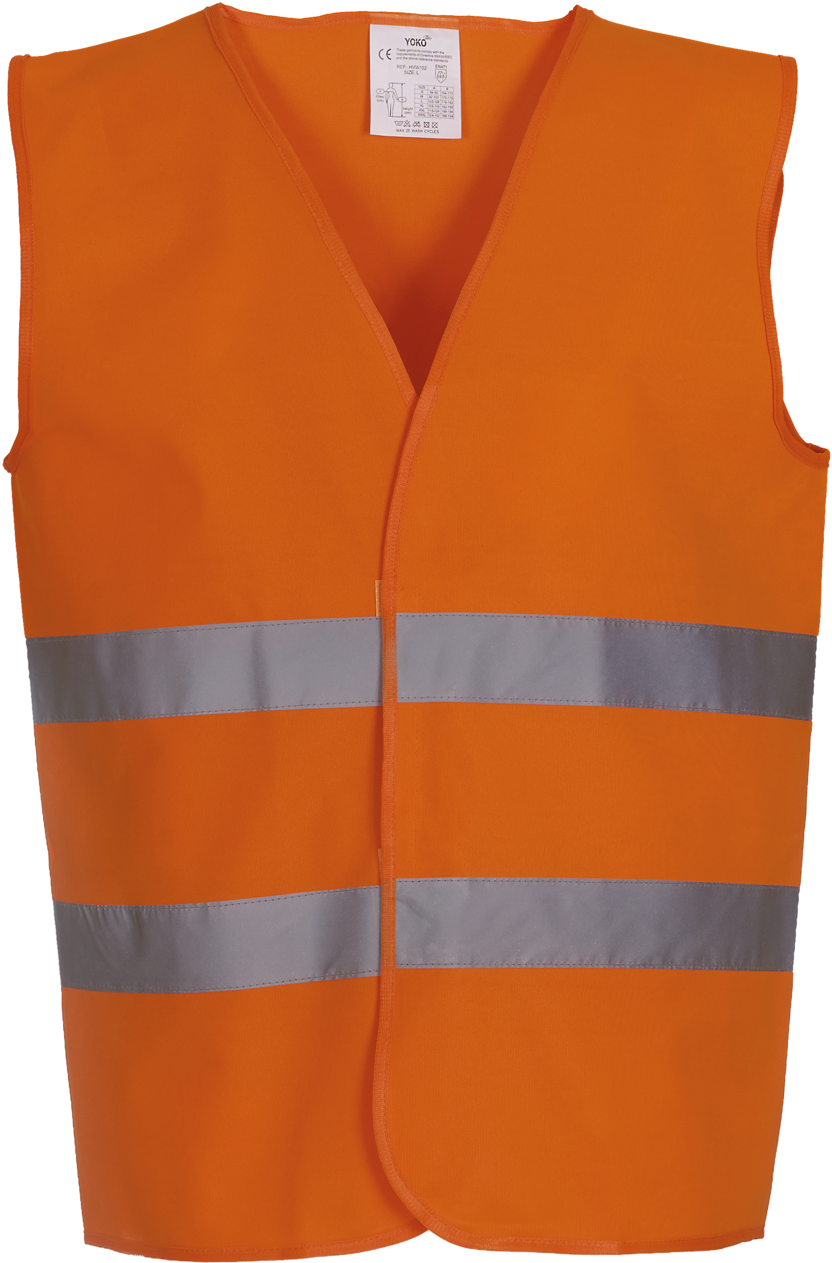 Gilet à 2 bandes haute visibilité en polyester