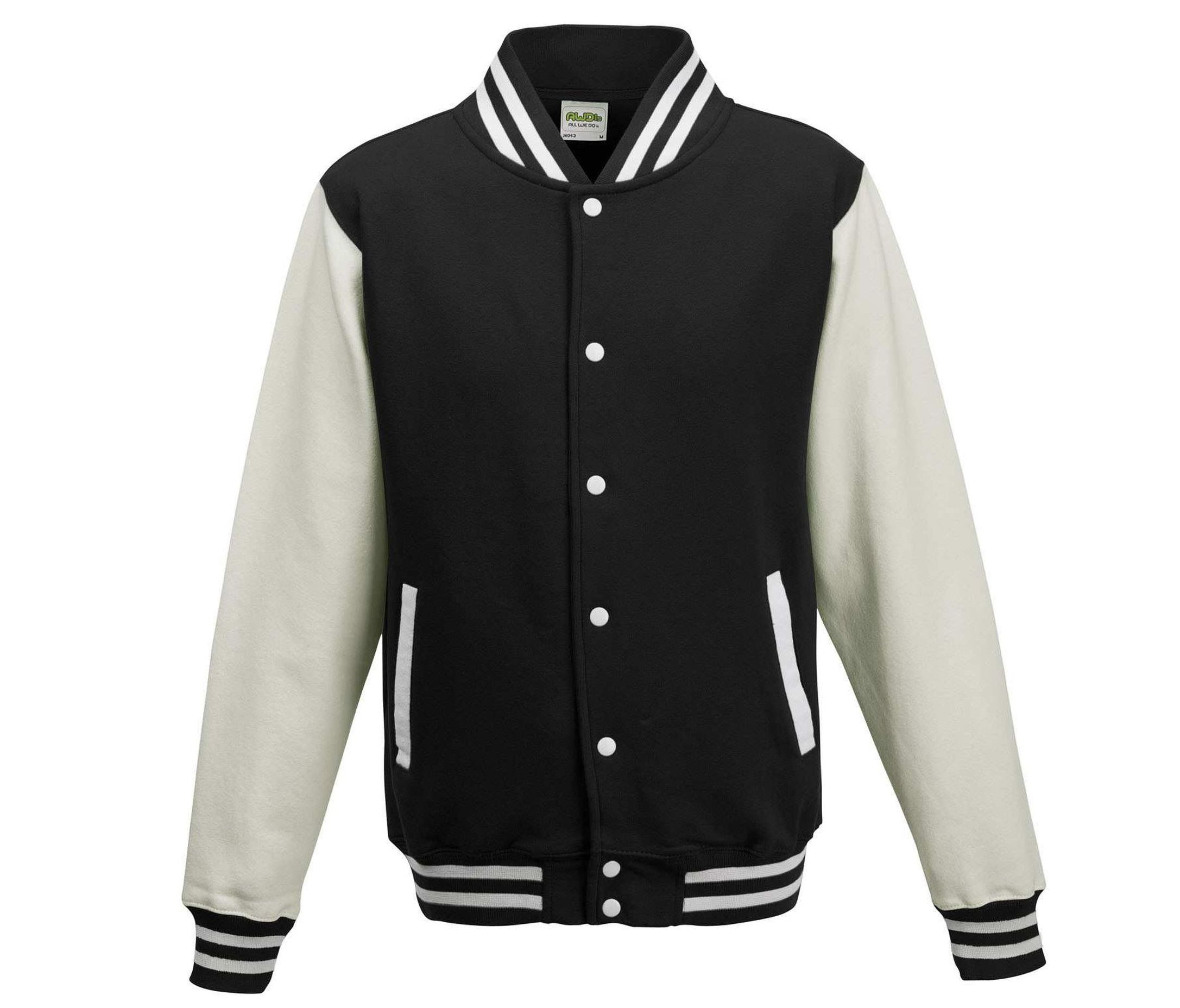Sweat-shirt zippé Varsity JH043 en polycoton - Unisexe