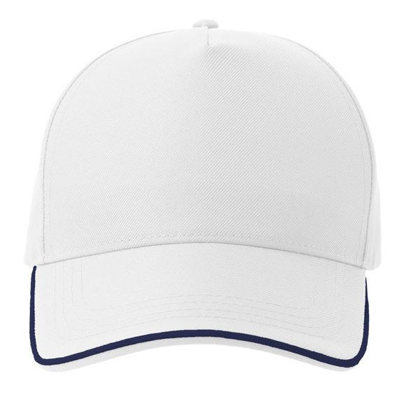 Casquette Recy Five Piping en polyester recyclé - Unisexe
