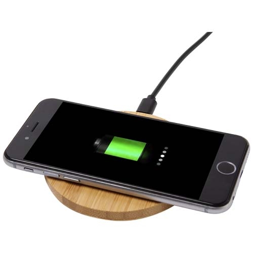 Tapis de charge sans fil en bambou