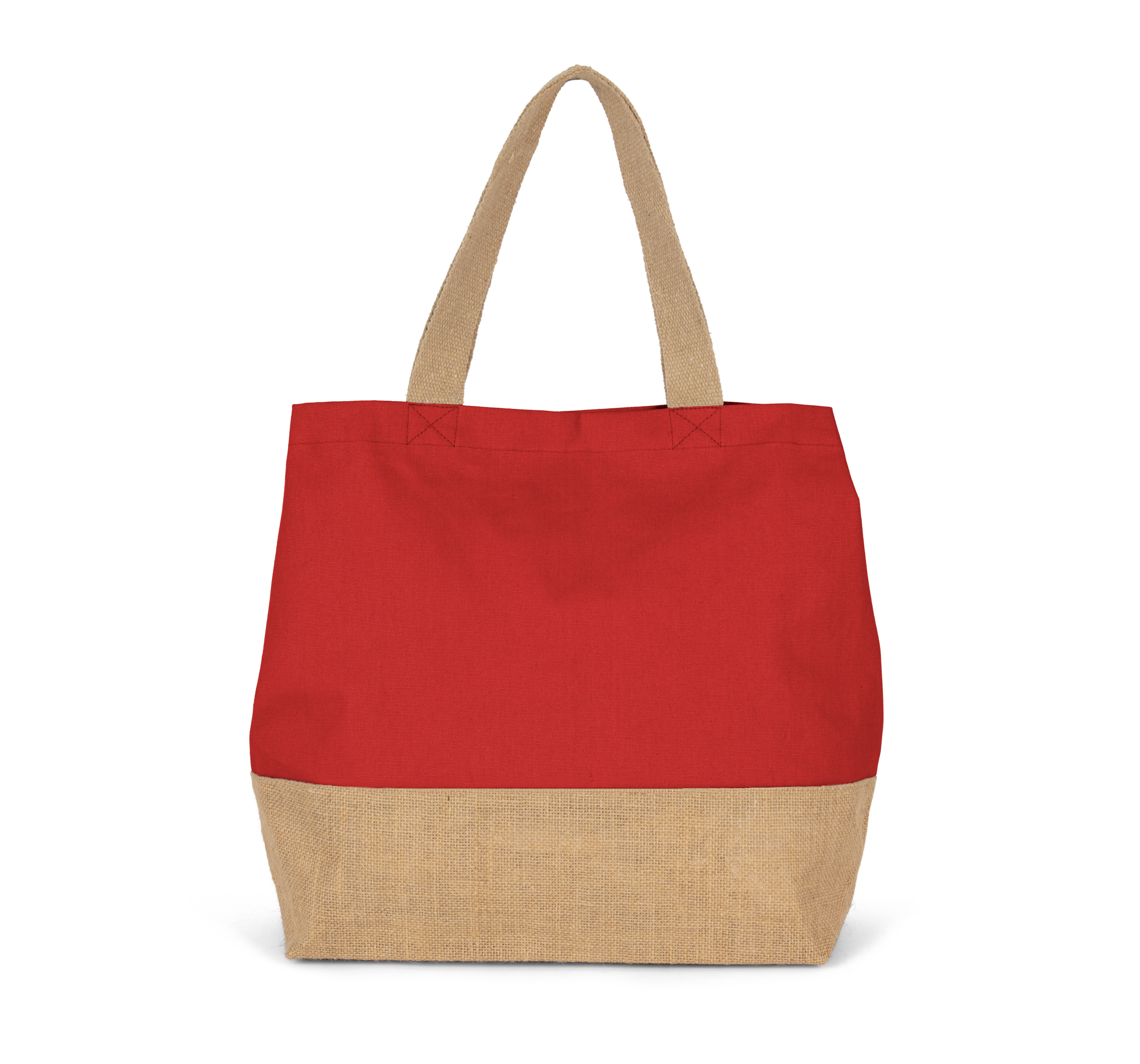 Sac shopping en toiles de coton et jute