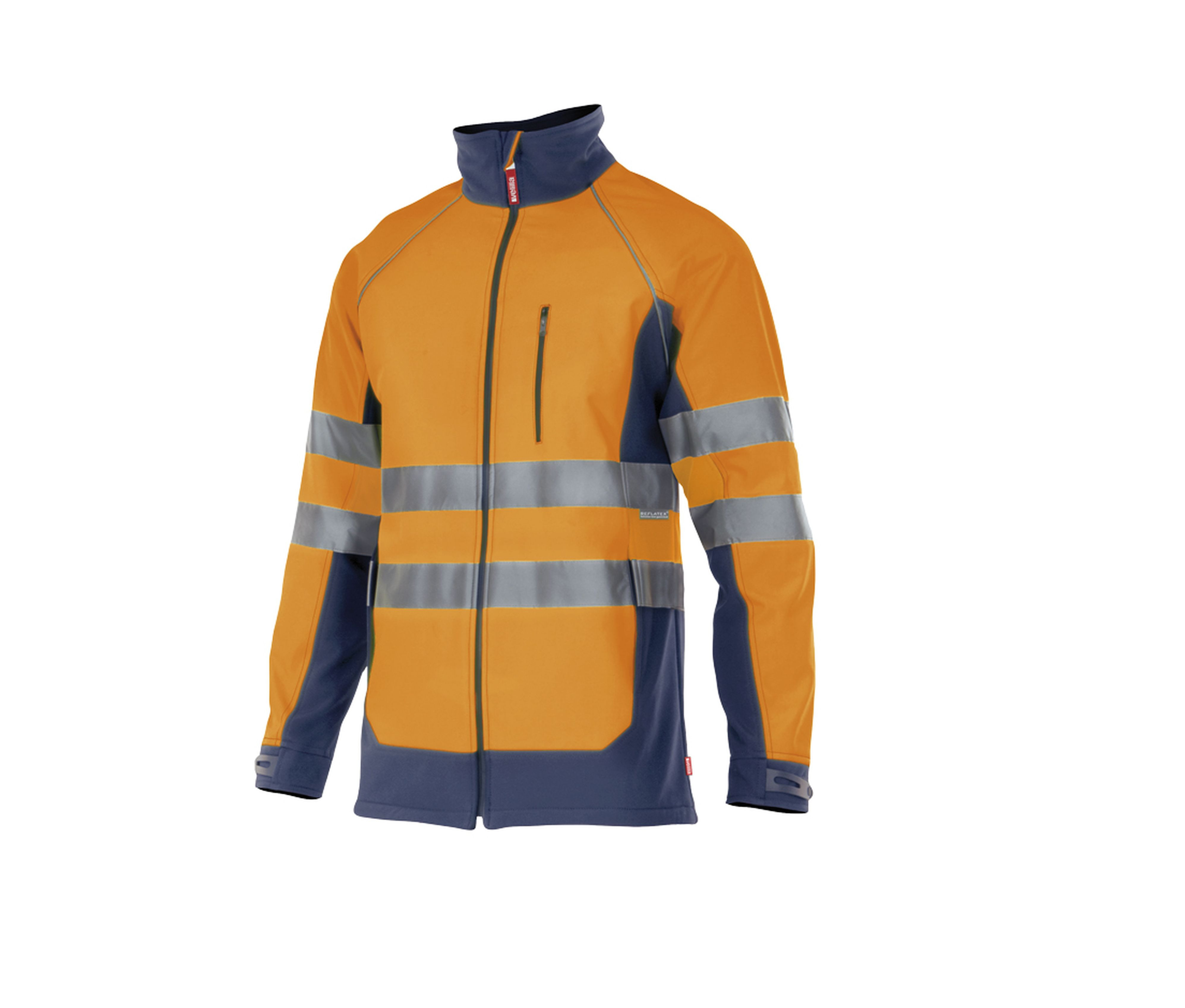 Softshell Blouson softshell bicolore haute visibilité en polyester/élasthanne - Unisexe