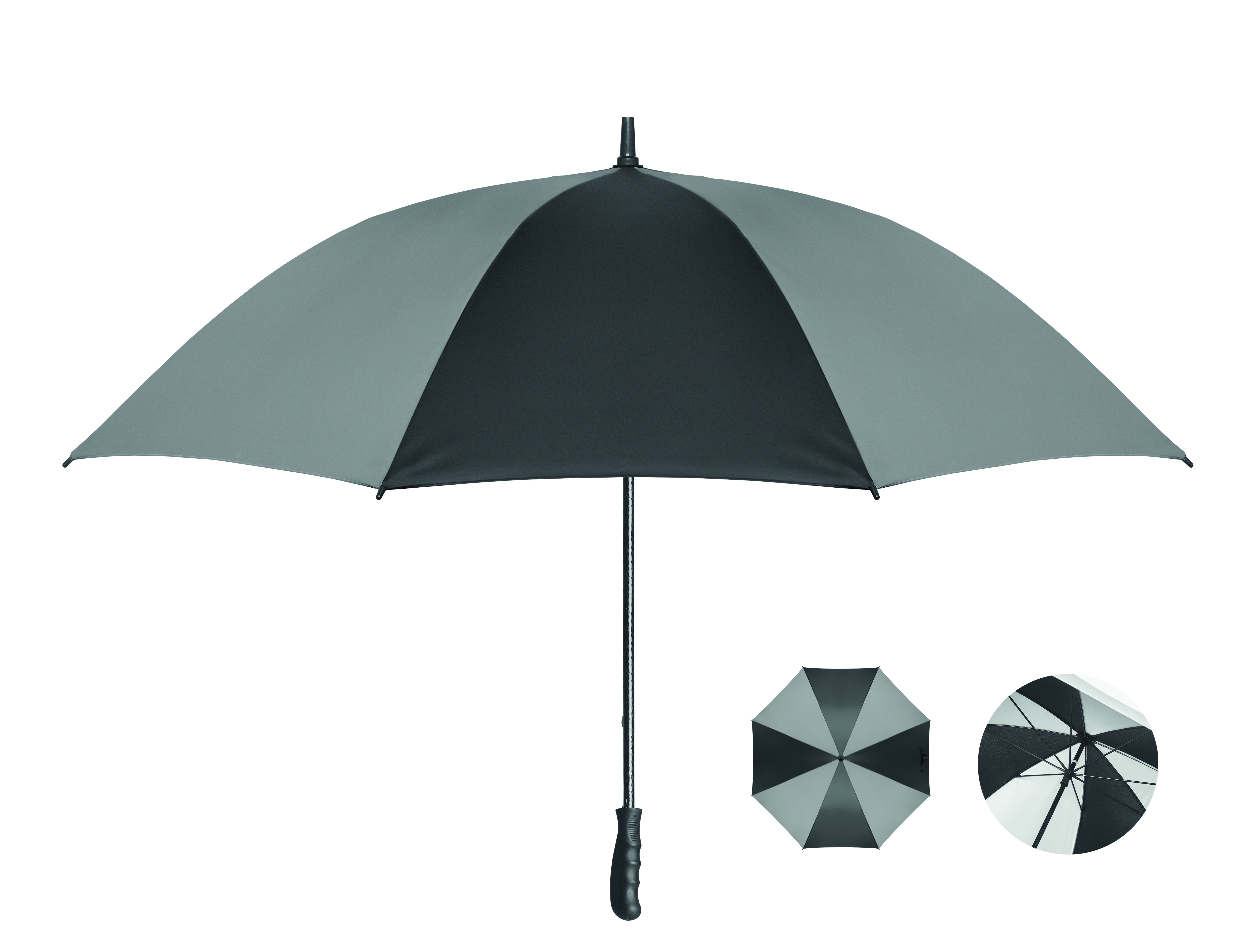 Parapluie tempête manuel réfléchissant 30 pouces