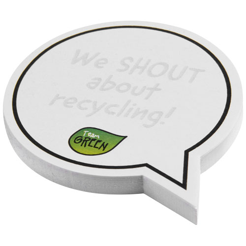 Post-its recyclés Sticky-Mate® en forme de bulles