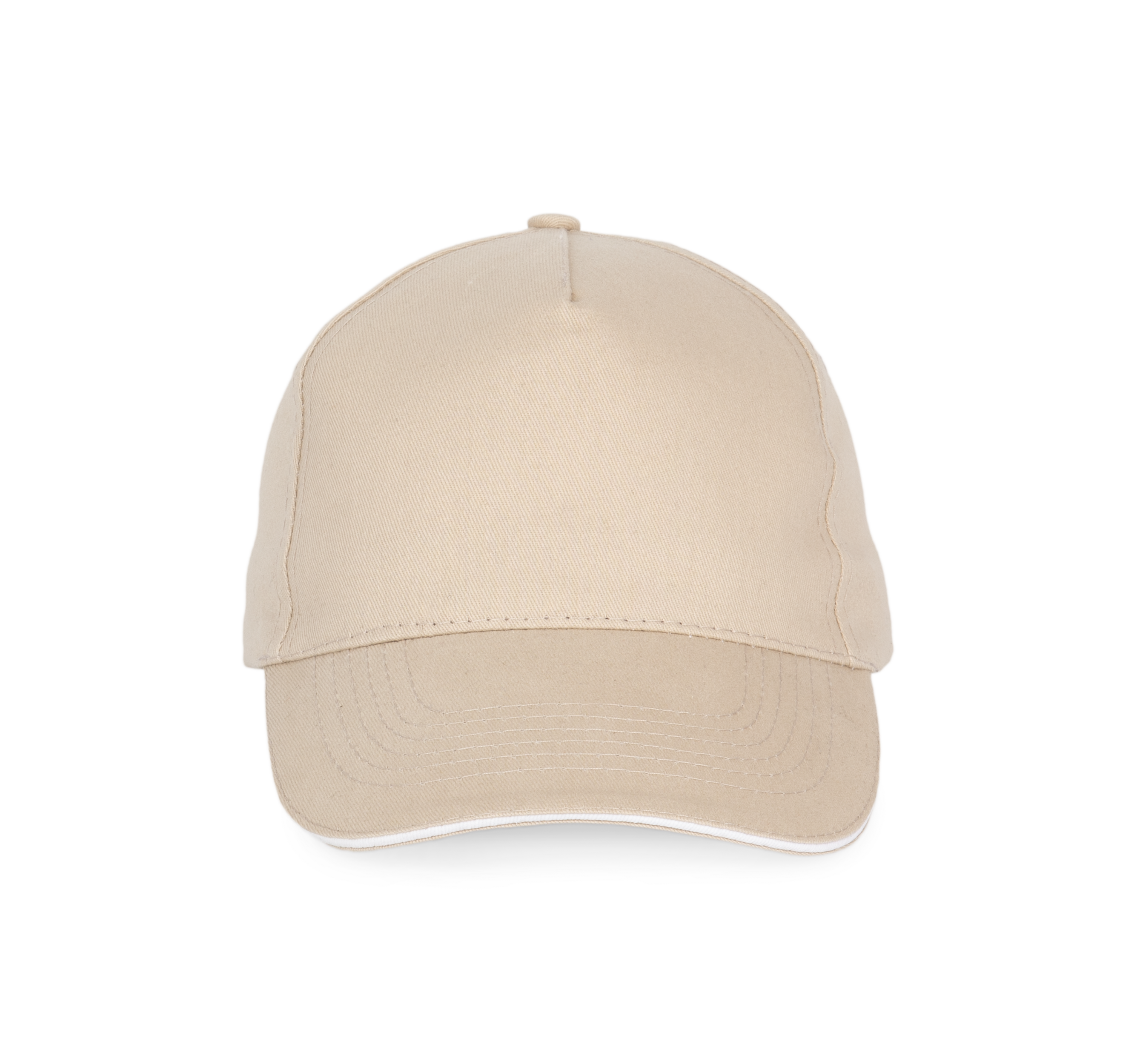Casquette avec sandwich contrasté - 5 panneaux en coton