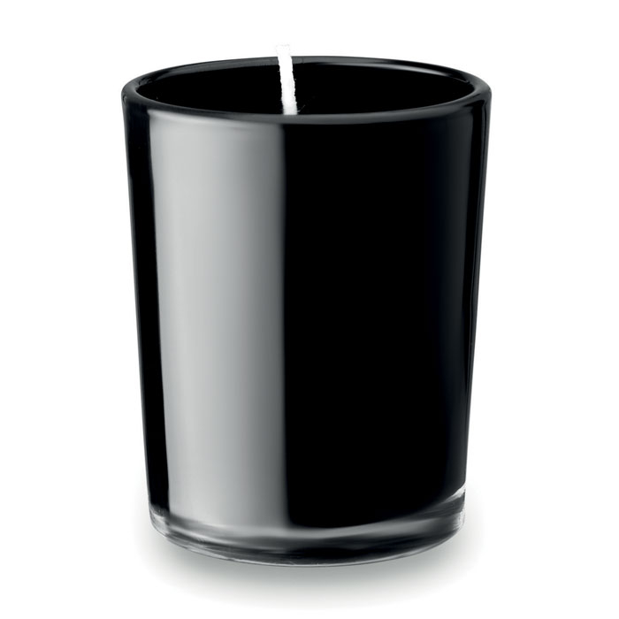 Bougie parfumée bois de santal dans un verre coloré 50gr