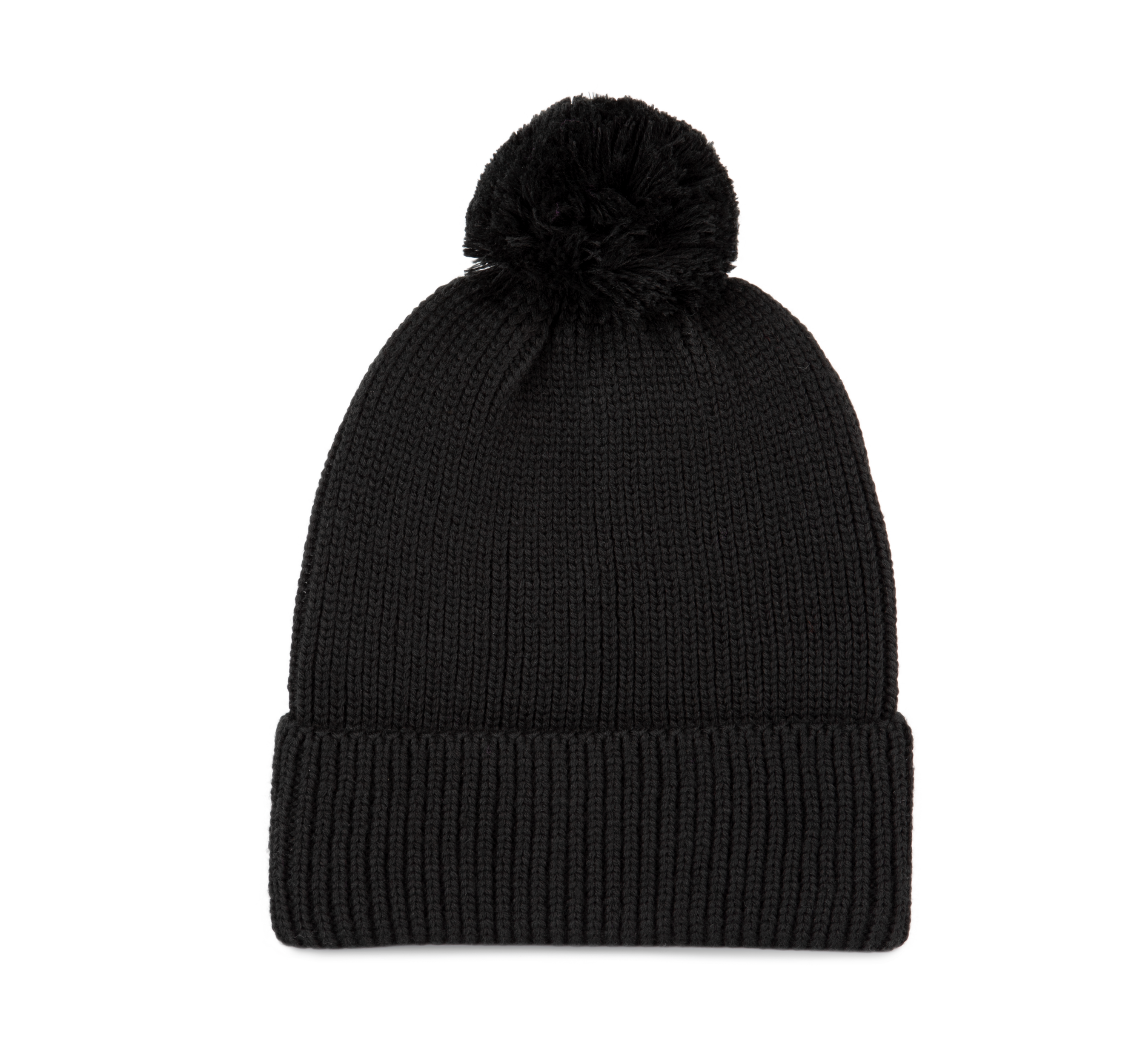 Bonnet avec pompon en polyester recyclé