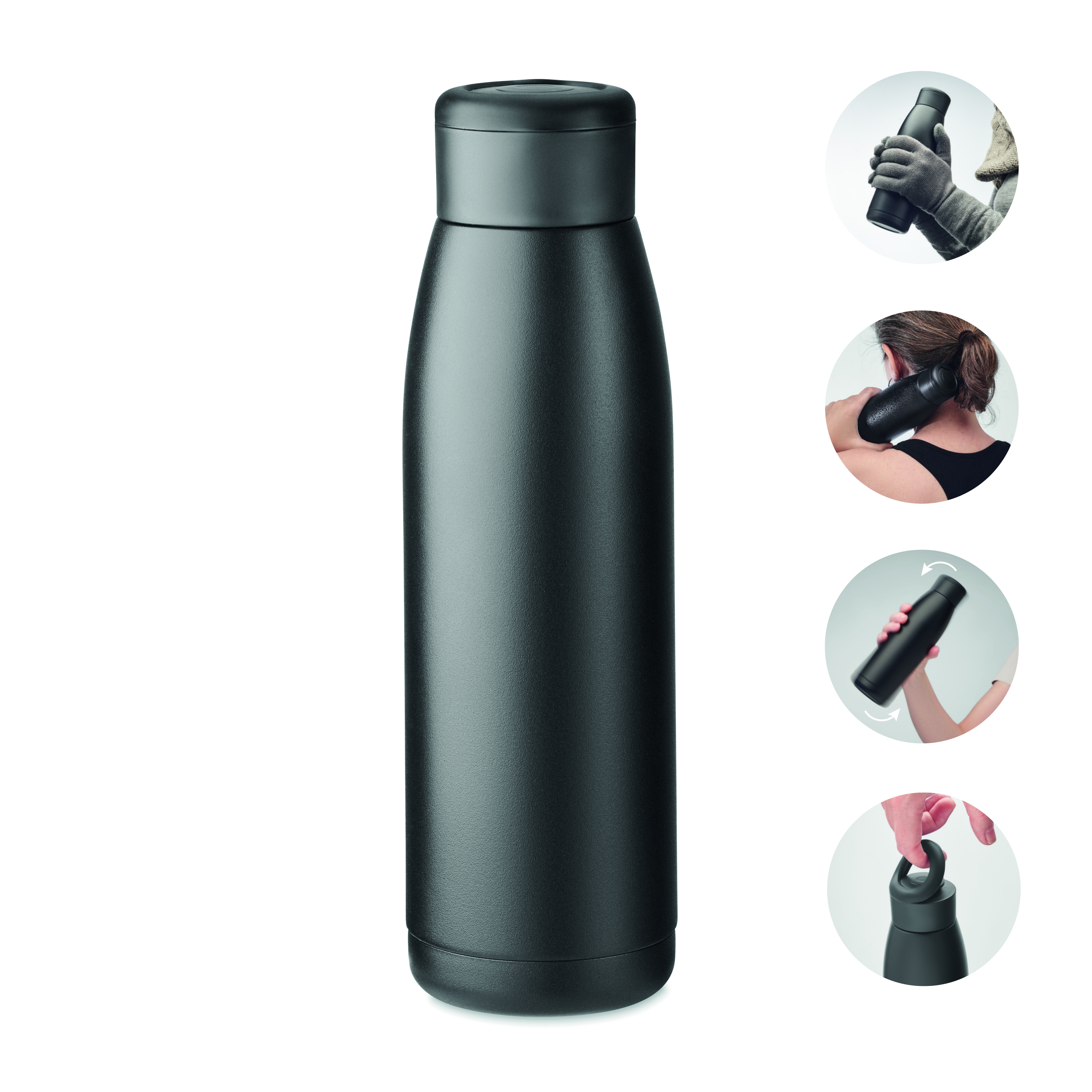 Bouteille isotherme 400ml acier inox recyclé