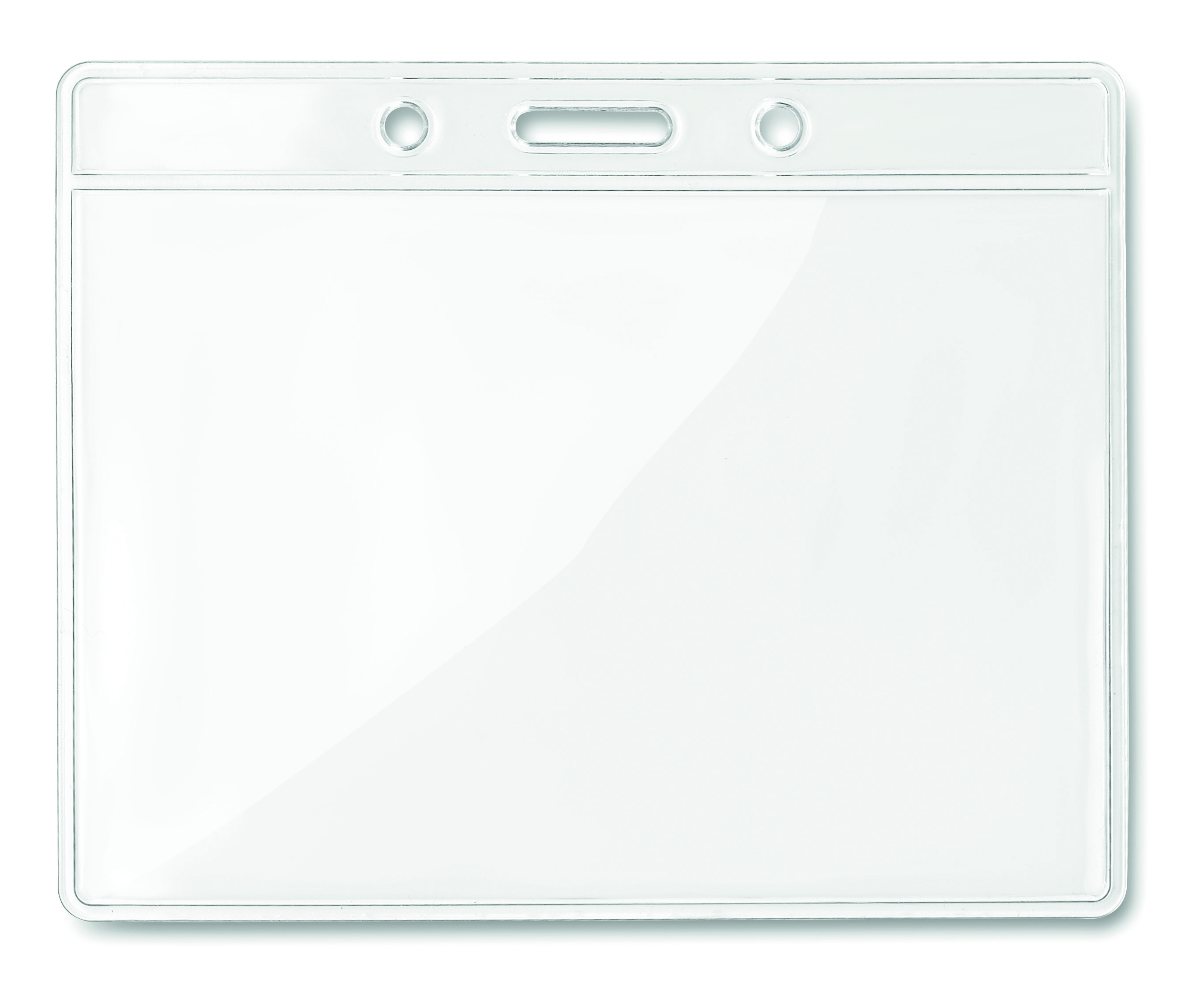 Badge transparent 10x8 cm