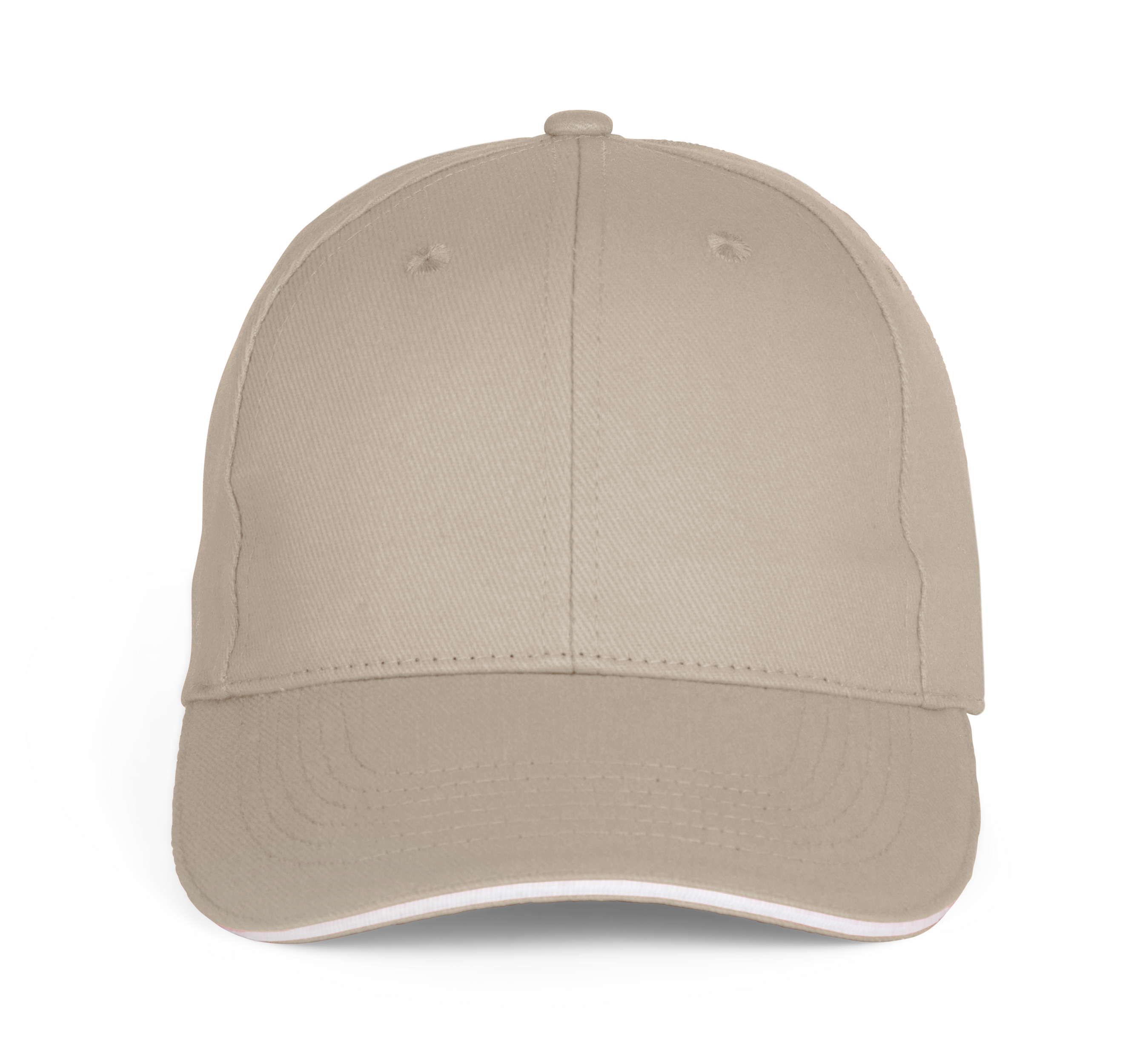 Casquette Baseball avec sandwich - 6 panneaux en coton