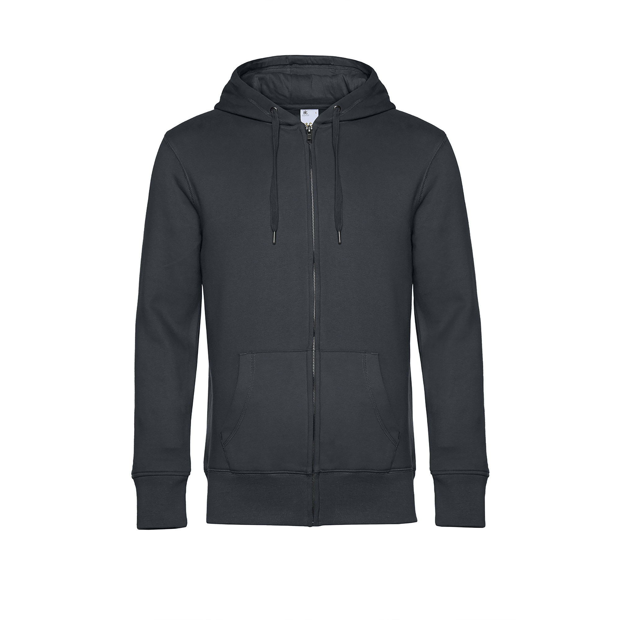 Sweat-shirt zippé KING à capuche en polycoton recyclé - Homme